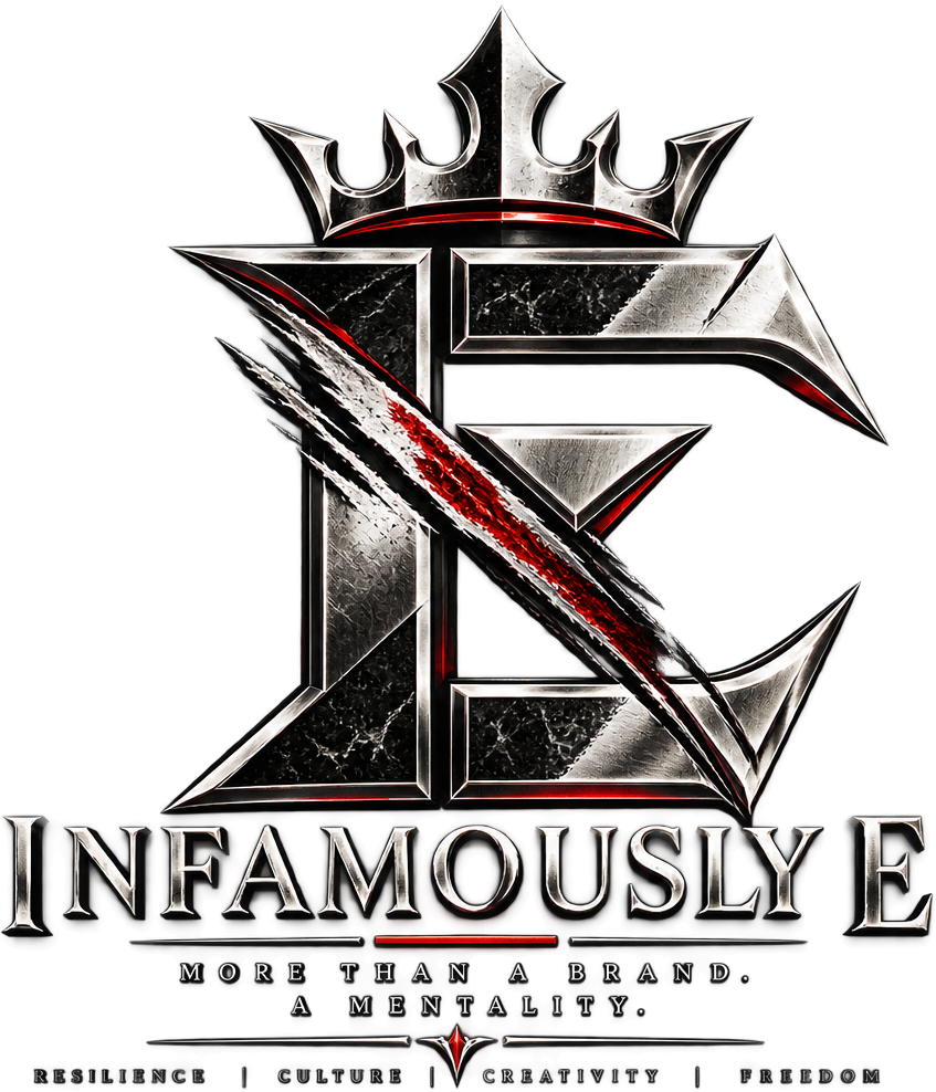 Infamously E logo